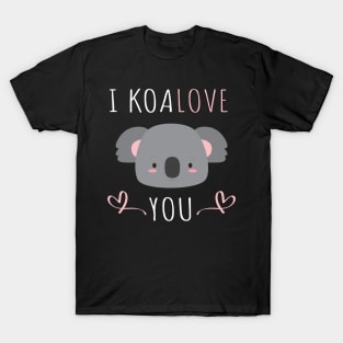 I Koalove You Funny Valentine's Day Saying T-Shirt